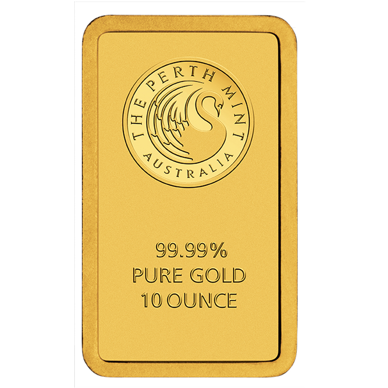 Buy 10 oz. Perth Gold Bullion .9999 fine Bars Brand New DBS Coins