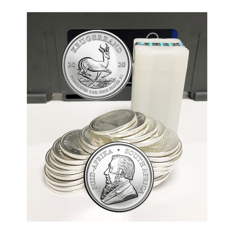 DBS Coins 2020 Silver South Africa Krugerrand 1 oz. 25 Coins